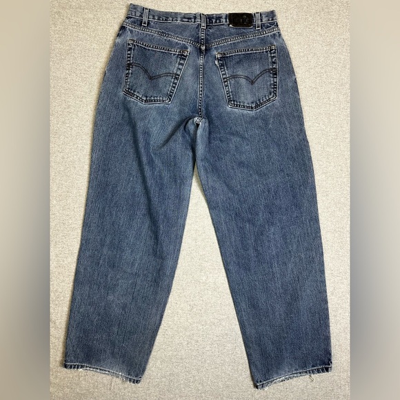 Vintage Levis SilverTab Jeans Mens 36x32 Blue Baggy Fit 90s Y2K Hip Hop Denim - Picture 1 of 12